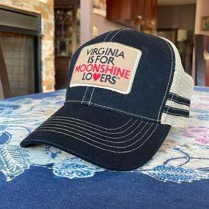 Virginia is for Moonshine Lovers truckers cap. EUC.